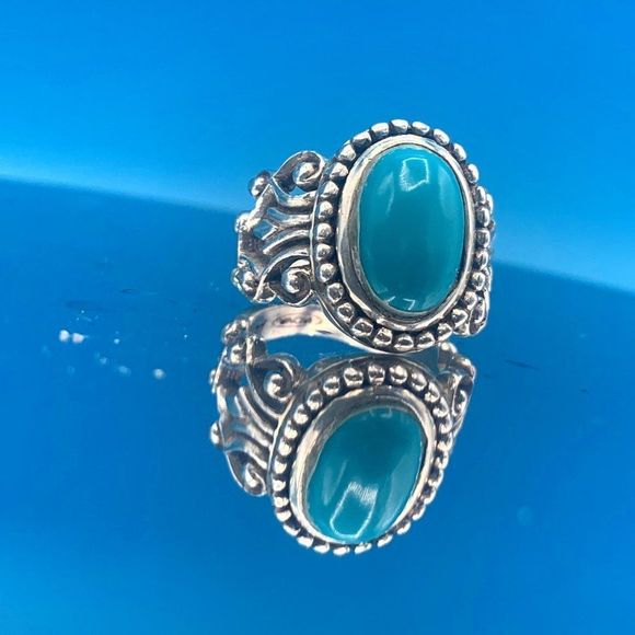 Jewelry - Western Turquoise Sterling Silver Vintage Ring
